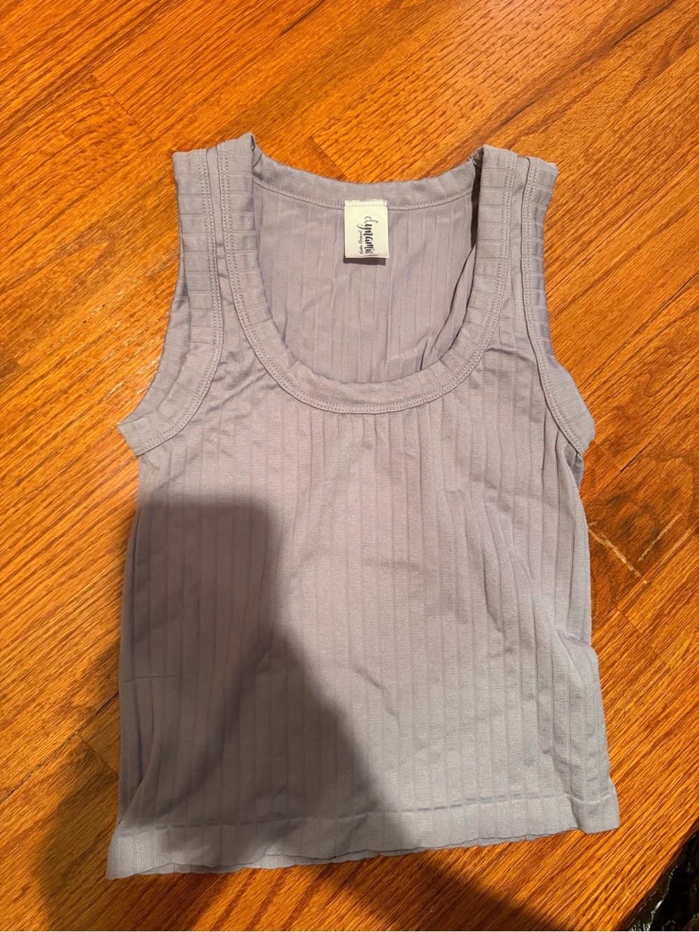 Light Lavender Ribbed Tank Top - Dynamic seamless apparel
